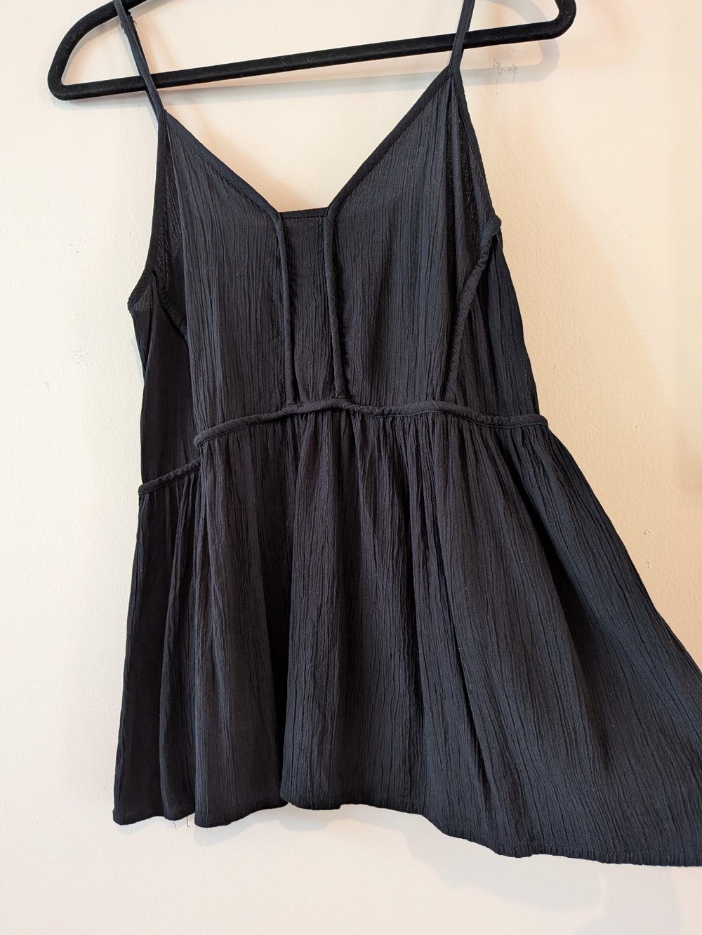 Knox Rose Women's Black Geometric Flowy Tank Top, Sz. Medium